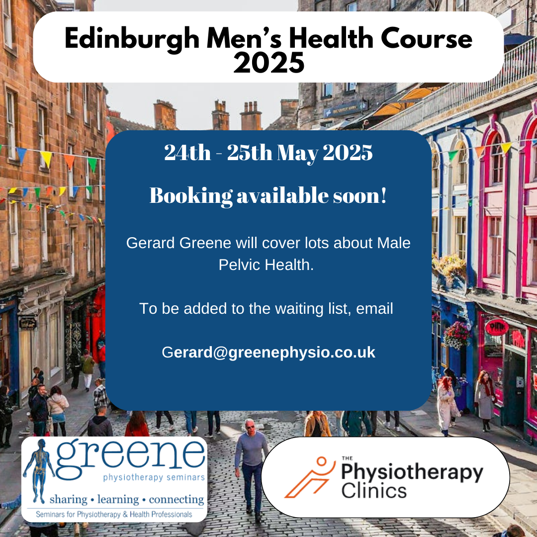 Edinburgh Men’s Health Course May 2025: An introduction to Men’s Health